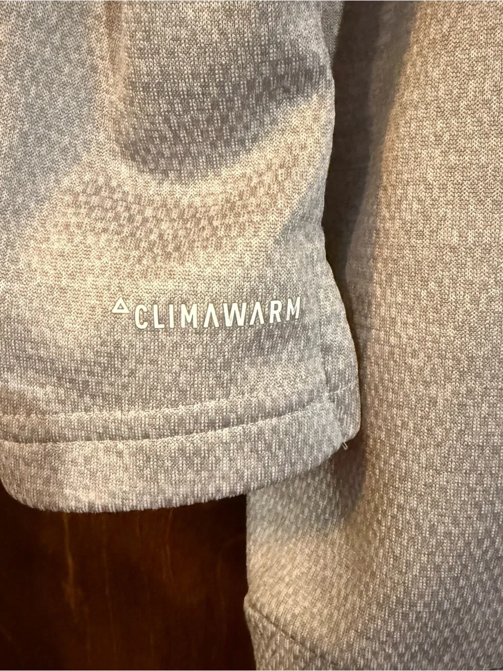 Adidas ClimaWarm Gray Cropped Hoodie Women’s Large Athleisure
